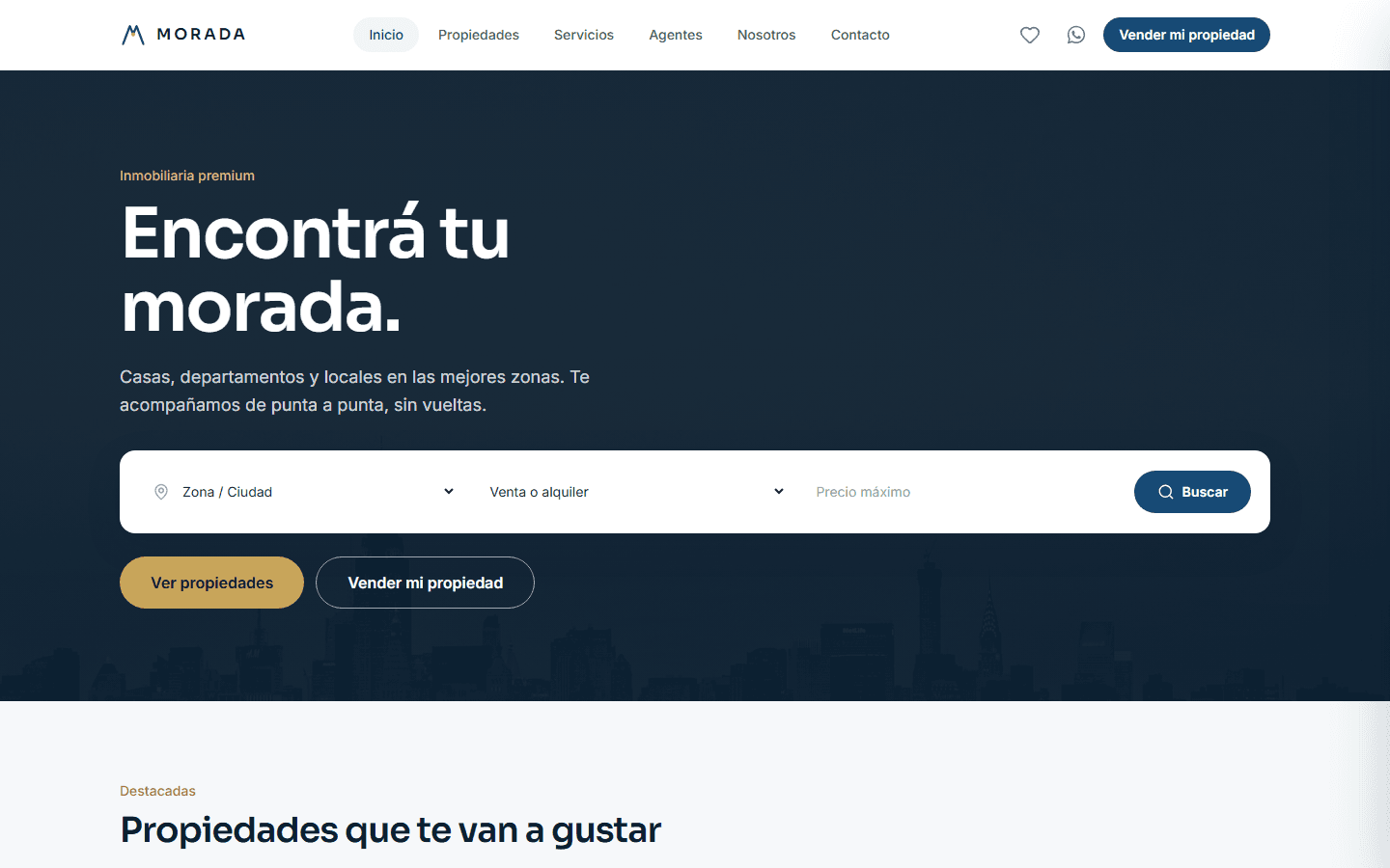 Captura de pantalla de MORADA